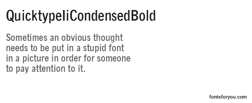 QuicktypeIiCondensedBold-fontti
