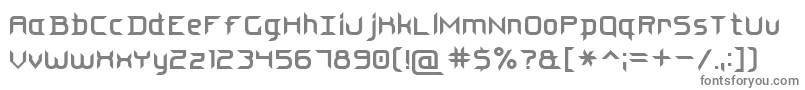 フォントSteelBlade7 – 白い背景に灰色の文字