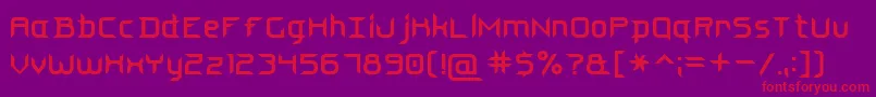 SteelBlade7 Font – Red Fonts on Purple Background
