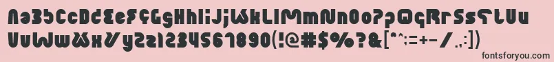 XtremeBike Font – Black Fonts on Pink Background