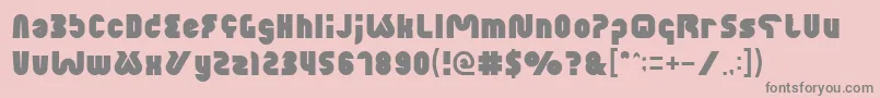 XtremeBike Font – Gray Fonts on Pink Background