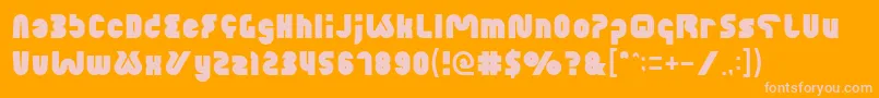 XtremeBike Font – Pink Fonts on Orange Background