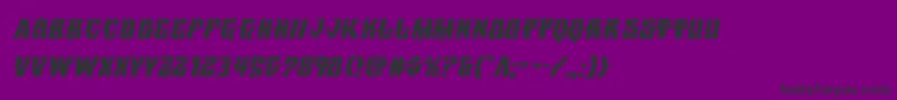 Warlocksaleexpandital Font – Black Fonts on Purple Background