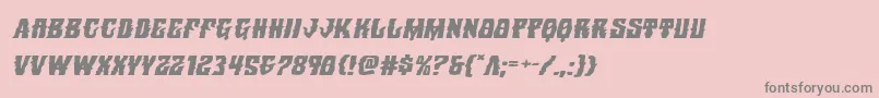 Warlocksaleexpandital Font – Gray Fonts on Pink Background