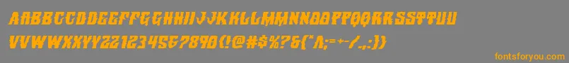 Warlocksaleexpandital Font – Orange Fonts on Gray Background