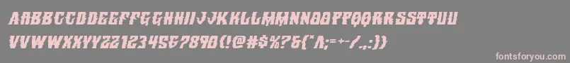 Warlocksaleexpandital Font – Pink Fonts on Gray Background