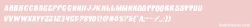 Warlocksaleexpandital Font – White Fonts on Pink Background