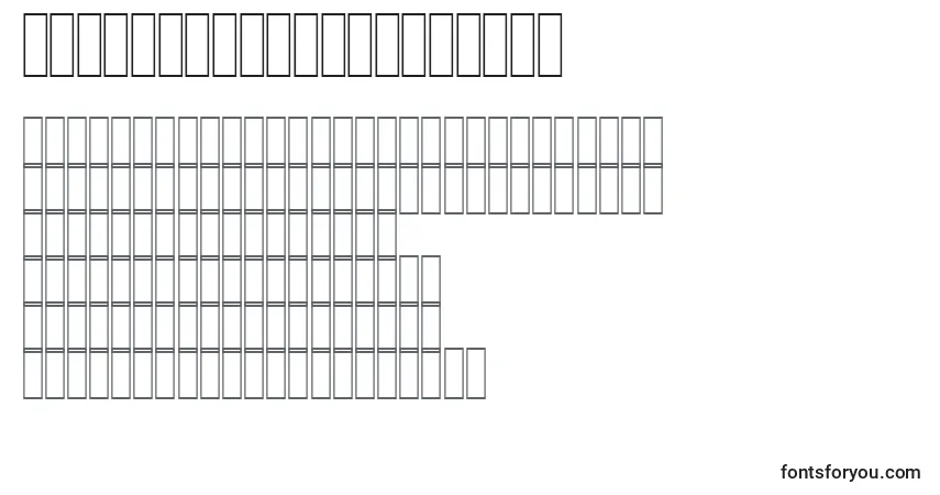 Schriftart TruckConkyChooDriver – Alphabet, Zahlen, spezielle Symbole