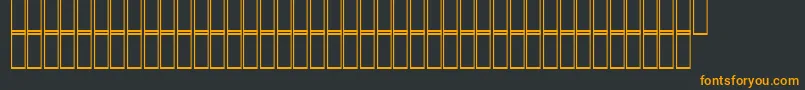 フォントTruckConkyChooDriver – 黒い背景にオレンジの文字