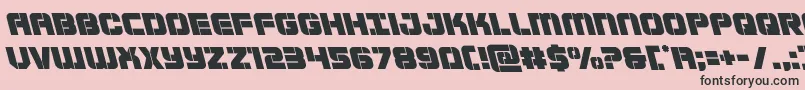 Supersubmarineleft Font – Black Fonts on Pink Background