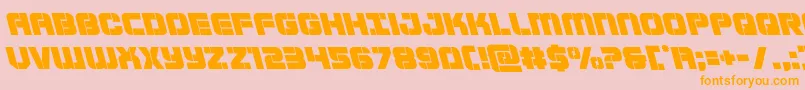 Supersubmarineleft Font – Orange Fonts on Pink Background