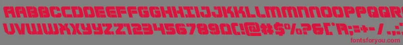 Supersubmarineleft Font – Red Fonts on Gray Background