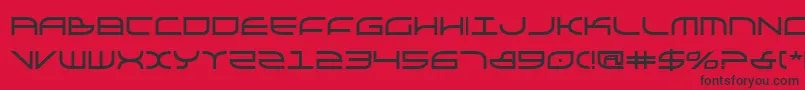 Galgabold Font – Black Fonts on Red Background