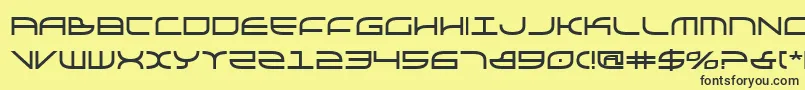 Galgabold Font – Black Fonts on Yellow Background