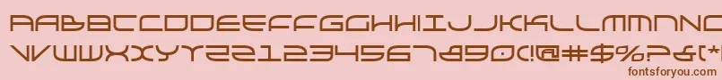 Galgabold Font – Brown Fonts on Pink Background