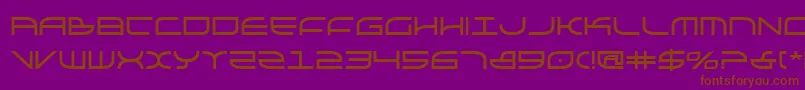 Galgabold Font – Brown Fonts on Purple Background