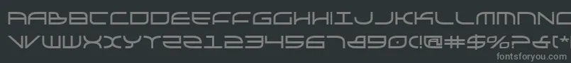 Galgabold Font – Gray Fonts on Black Background