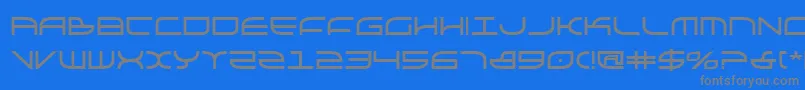 Galgabold Font – Gray Fonts on Blue Background