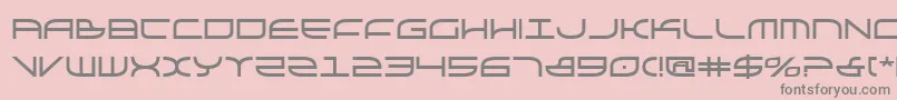 Galgabold-Schriftart – Graue Schriften auf rosa Hintergrund