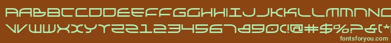 Galgabold Font – Green Fonts on Brown Background