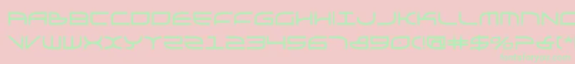 Galgabold Font – Green Fonts on Pink Background