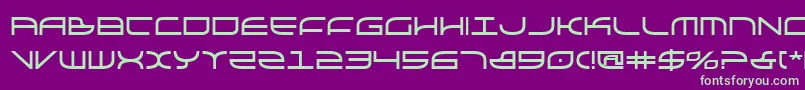 Galgabold Font – Green Fonts on Purple Background