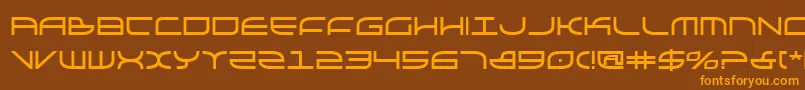 Galgabold Font – Orange Fonts on Brown Background