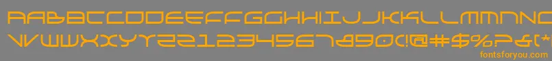 Galgabold Font – Orange Fonts on Gray Background