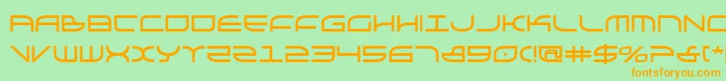 Galgabold Font – Orange Fonts on Green Background