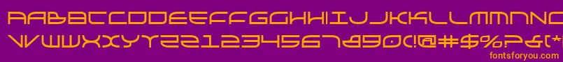 Шрифт Galgabold – оранжевые шрифты на фиолетовом фоне