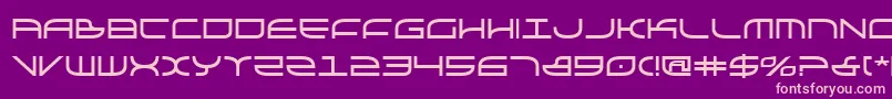 Galgabold Font – Pink Fonts on Purple Background