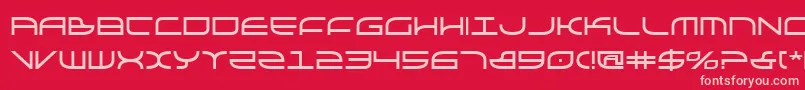 フォントGalgabold – 赤い背景にピンクのフォント