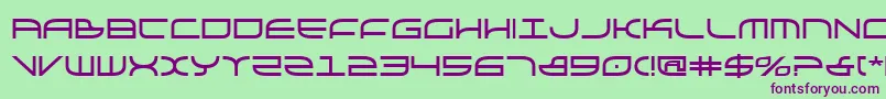 Galgabold Font – Purple Fonts on Green Background