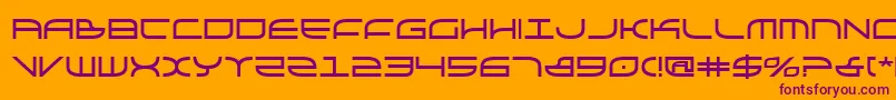 Galgabold Font – Purple Fonts on Orange Background