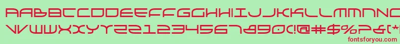 Шрифт Galgabold – красные шрифты на зелёном фоне