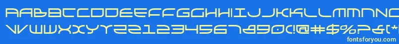 Шрифт Galgabold – жёлтые шрифты на синем фоне