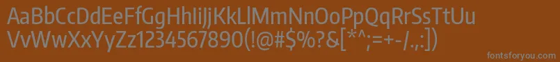 Шрифт EncodesanscompressedMedium – серые шрифты на коричневом фоне