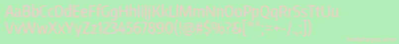 EncodesanscompressedMedium Font – Pink Fonts on Green Background