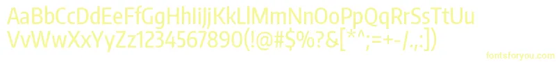 EncodesanscompressedMedium-Schriftart – Gelbe Schriften