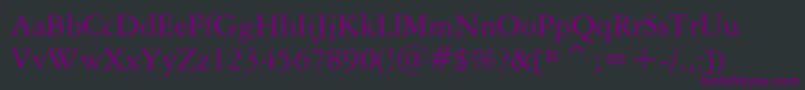 More about AmericanGaramondBt Font AmericanGaramondBt Font – Purple Fonts on Black Background
