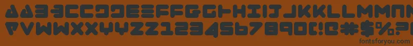 Zealot Font – Black Fonts on Brown Background