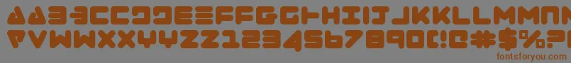 Zealot Font – Brown Fonts on Gray Background