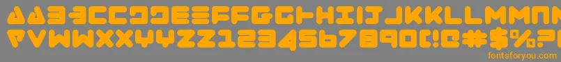 Zealot Font – Orange Fonts on Gray Background