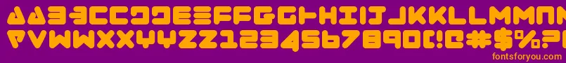 Zealot Font – Orange Fonts on Purple Background