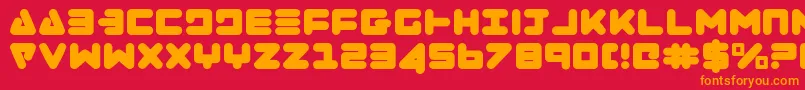 Zealot Font – Orange Fonts on Red Background