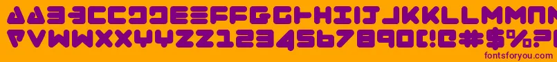 Zealot Font – Purple Fonts on Orange Background