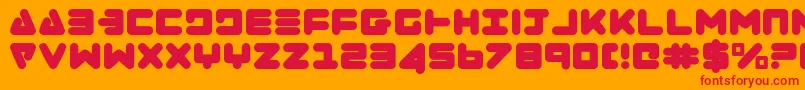 Zealot Font – Red Fonts on Orange Background