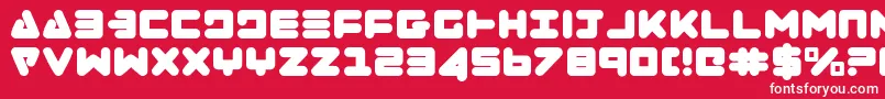 Zealot Font – White Fonts on Red Background