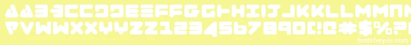Zealot Font – White Fonts on Yellow Background