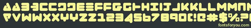 Zealot Font – Yellow Fonts on Black Background